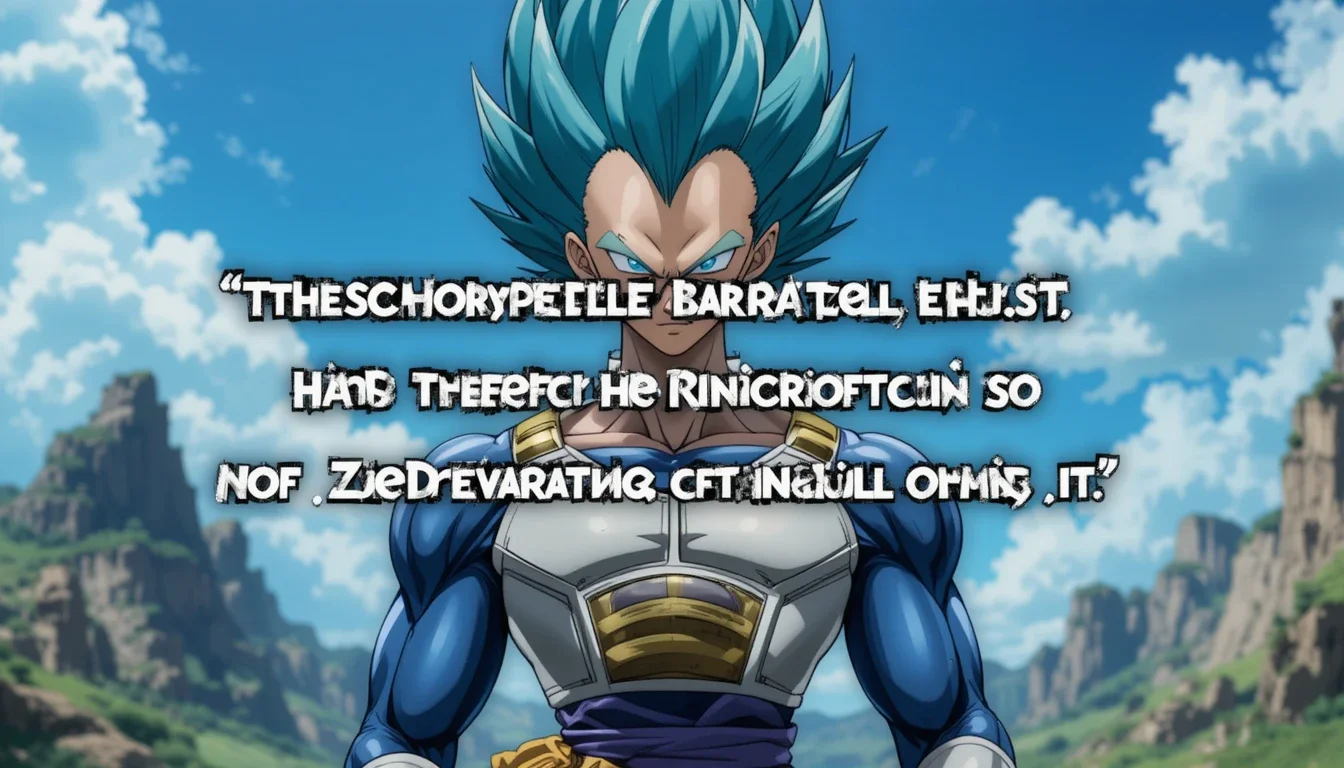 You are currently viewing 90 Vegeta Quotes That Prove He’s the Ultimate Warrior For 2025