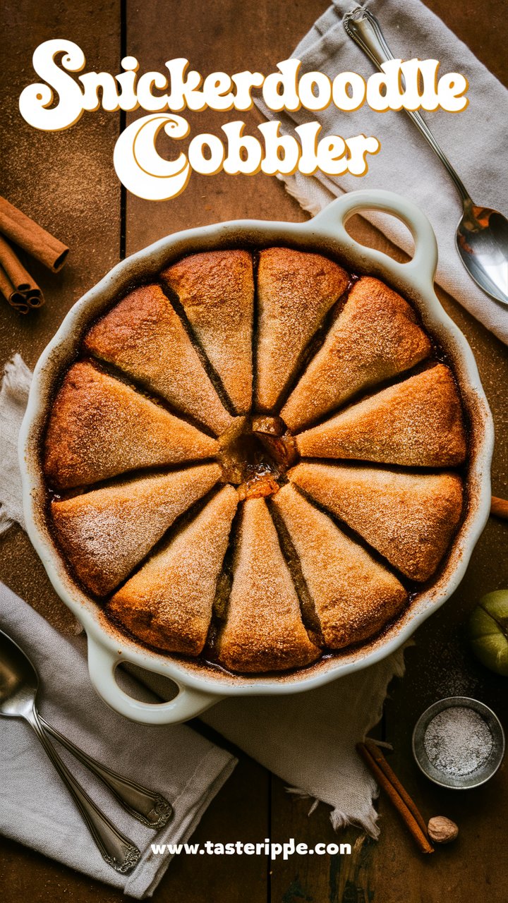 Read more about the article Snickerdoodle Cobbler: A Warm Cinnamon‑Sugar Dessert That Steals the Show