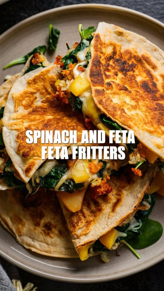 Spinach and Feta Fritters: A Mediterranean Delight