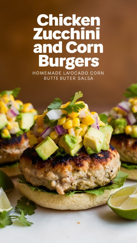 Chicken Zucchini and Corn Burgers: A Healthy Twist on Classic Burgers